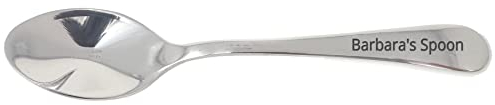 Teaspoon Engraved with Name, First Name Tea Spoon, Personalised Customised with Owner's Name and The Word Spoon (Firstname's Spoon)