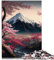 Puzzle per adulti Fiori di ciliegio giapponesi Puzzle da 1000 pezzi Puzzle in legno per adulti Bambini dai 12 anni in su Decorazione domestica Dimensioni: 50x75 cm