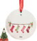 Weihnachtsornamente aus Acryl | Ornament für den Baum des Namens Socken Acryl 2D | Socken Familiengruppen, Etikett unten, Dekoration für Weihnachtsbäume