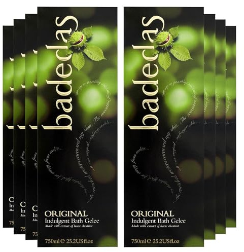 Badedas Original Indulgent Bubble Bath Gel Enriched with Natural Horse Chestnut Extract for a Luxury Bubble Bath, 750 ml Bulk Buy 8 Pack