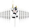 White Black Cow Birthday Candle,Cow Number 3 Candle for Cake, Girls Boys 3rd Birthday Decorations, Cowboys Cowgirl Birthday Party Decorations, Farm Animal Themed for Girl Boy Party Decor