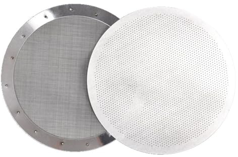 YOCDNOV Filtros de café de Metal de Disco de 2 Piezas - Cafeteras de Metal Reutilizables Finas y extrafinas Filtros de café Recubiertos para cafeteras Cafeteras de Prensa Francesa Cafeteras de té
