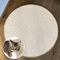 Floordirekt Katzen Kratzmatte rund 120cm Ø aus Natur Sisal Kratzteppich Kratzmöglichkeiten für Katzen Kratzmöbel für Wand oder Boden - robust & waschbar, Elfenbein