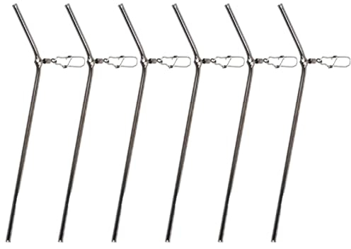 NTRUXZP Fishing Anti Tangle Boom Set, Fishing Anti Tangle Boom Set,Anti Tangle Boom Mit Wirbel Gebogen,6 Stück Anti Tangle Boom Feeder,Angel Zubehör Feedern Mit Wirbel,Anti Tangle Angeln,150mm