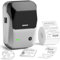 NIIMBOT B1 Bluetooth Etikettendrucker mit Wasserfeste Etiketten, Selbstklebendes Etikettiergerät, Vielseitige App mit 30 Schriftarten und über 1500 Icons für Einzelhandel, Büro, Organ (Silber)