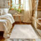 HomebyHome Kurzflor Teppich Läufer 80 x 150 cm Creme Hoch-Tief 3D Effekt Teppich Waschbar, Flauschig und Extra Weich - Skandinavisch Boho Muster Teppich für Wohnzimmer, Schlafzimmer und Küche