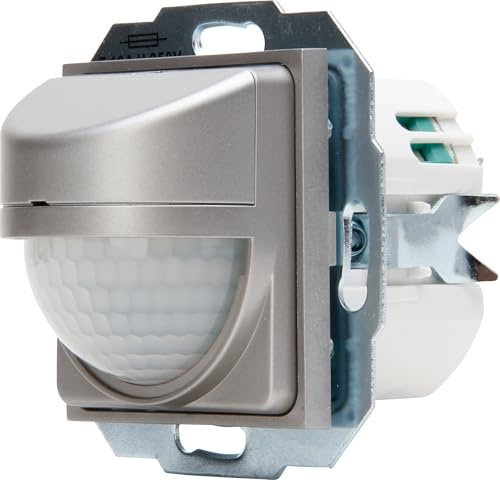 HK 07 - INFRAcontrol T 180°, Infrarot-Bewegungsmelder, 50x50 mm, Farbe: stahlfarben