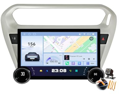 YLOXFW 8core 8+256gb, Autoradio Stereo Android 14.0 Navi für Pe-ugeot 301 2013-2016 Sat GPS Navigation 11,8 Zoll 2K Cartablet DVD Multimedia Player FM BT Receiver mit Carplay 4G 5G WiFi DSP SWC