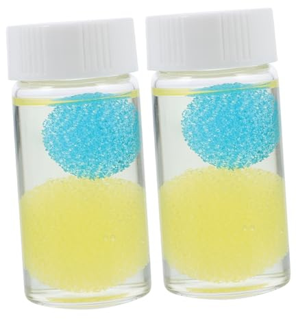Wimpernpinzette Reinigungsset mit Flüssigkeit und Schwamm 2 Stück | Silikon Glas Reinigungslösung, Auslaufsicheres für Salon, Zubehör für Werkzeuge und Reinigung Zufällige Farbe