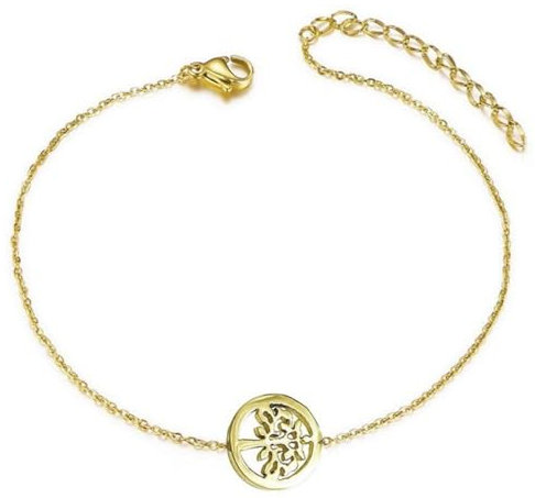 Chaine de cheville en Acier 316 - Arbre de vie doré