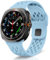 RoYiio Silicone Bracelet pour Samsung Galaxy Watch Ultra 2025/2024 Bracelet de Montre Sport Respirant Doux Confortable Remplacement Bands pour Samsung Galaxy Watch Ultra 2/1 47mm - Bleu Clair