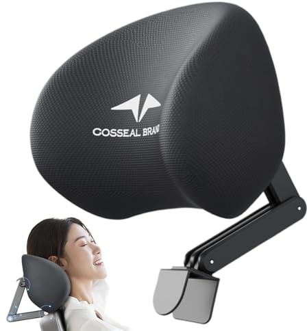 Generic Memory Foam Office Stuhl Headtren -Anhang, Universal einstellbar und abnehmbar, Nackenunterstützung für Bürostuhl, Schwarz