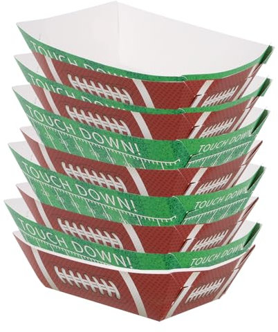 KOMBIUDA Hot Dog Schalen aus Papier für Fußball Party und Warme Speisen