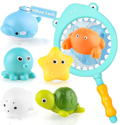 wokdsbl Jouet de Bain pour bébé sans Trou - Jouet de Bain Anti-moisissure pour bébé et Enfant à partir de 1, 2, 3, 4 Ans - Jouet Aquatique à Monter - Piscine - Baignoire - Jouet de Bain pour garçons