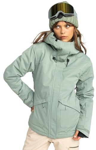 Roxy Women's Standard Illumine Warmlink Ski 30K Waterproof Gore-TEX, PFAS-Free, Snowboard Jacket, Lily Pad