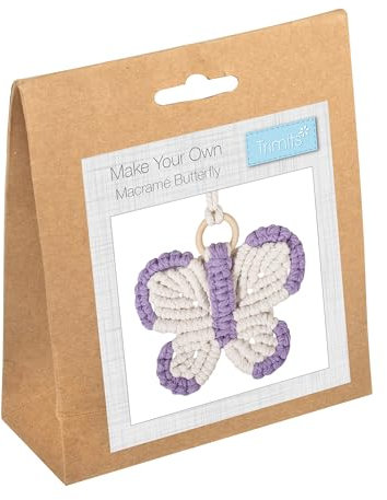 Trimits Stellen Sie Ihr eigenes Makramee-Dekorationsset her - Schmetterling