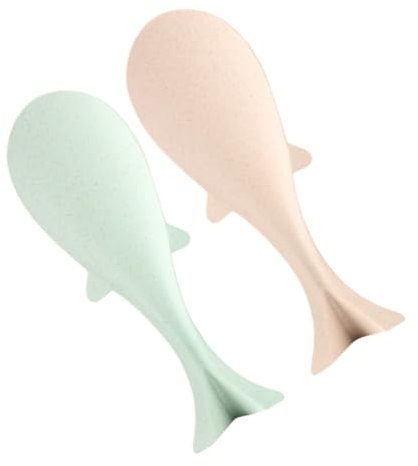 MAGICLULU 2piezas Cuchara De Arroz Forma De Pez Antiadherente Cuchara Vertical Para Cocina Utensilio Para Lavar y Cocinar Arroz Ollas
