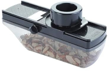 Plastic Vegetable & Dry Fruit Slicer Cutter – Black, Durable and Easy-to-Use Kitchen Tool for Perfect Slicing of Vegetables, Fruits, and Dry Fruits