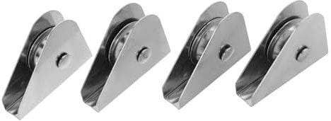 SUPVOX 4pcs Heavy Duty Flag Pole Pulley System Stainless Steel Bearings for Outdoor Flag Lifting Accessories Weather-resistant High Load Capacity Parts for Efficient