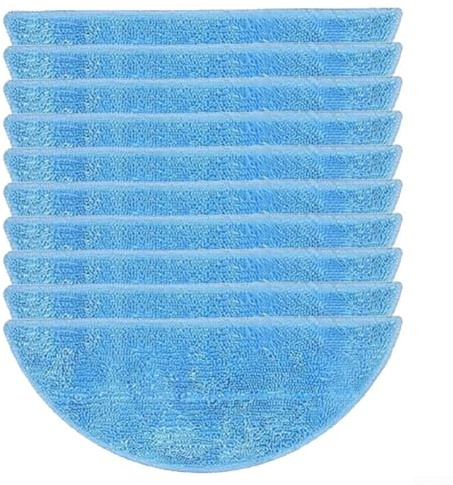 Kit di ricambio in microfibra per robot aspirapolvere SilverCrest 3000A, lavabili in lavatrice, confezione da 4/10 (confezione da 10)