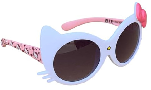 CARTOON Lunettes de soleil pour enfants Hello Kitty verres ovales monture moulée avec protection filtre UV401