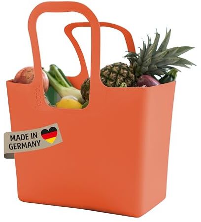 SUPERGLAS Koziol TASCHE XL Shopper geräumige Einkaufstasche | robust, langlebig, standfest, wasserdicht, pflegeleicht, Einkaufen, Picknick, Made in Germany