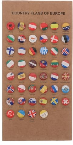 Reise Pins für Pinnwand 46 Stück mit Nationalflaggen | Weltkarte Pin, Reißzwecken mit Nationalflagge, Dekorative Flaggennadeln für Büro und Klassenzimmer