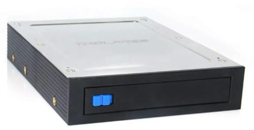 Disttocate 2.5 Inch to 3.5 Inch Internal Floppy Bay III 6Gbps Tray-LESS Mobile Rack for 2.5 Inch HDD SSD Hard Drive Backplane, Easy to Use Fine Workmanship