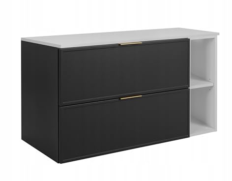 Rodan Moderne Möbel - Schrank Weiß, Grautöne - Möbelstück - Bastelregal – Bastelplatte 80,6 x 58,6 x 46 cm
