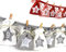 Frau WUNDERVoll® Adventskalender zum Befüllen Groß - Stoff, grau weiß/Weihnachtskalender Beutel Sack Säcke Säckchen Stoffbeutel Baumwolle Baumwollsäckchen Geschenkbeutel Stoffsack Stoffsäckchen