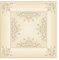 Placas de techo MD 520 de poliestireno, color arena, 50 x 50 cm, placas de techo y pared