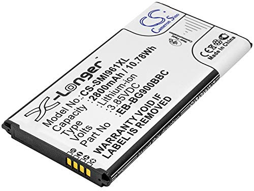 CS-SMI961XL Akku 2800mAh Kompatibel mit [Samsung] Galaxy Round, Galaxy Round LTE, S5, S5 Active, Duos 4G, LTE, Prime, Prime Sport, GT-I9600, GT-I9602, GT-I9700, SC-02G, SM-G860, SM-G860P, SM-G870A, S