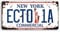 Ghostbusters License Plate Memorabilia, Embossed Replica, Movie Prop Metal Stamped Vanity Number Tag, 12x6 inch (ECTO-1A)