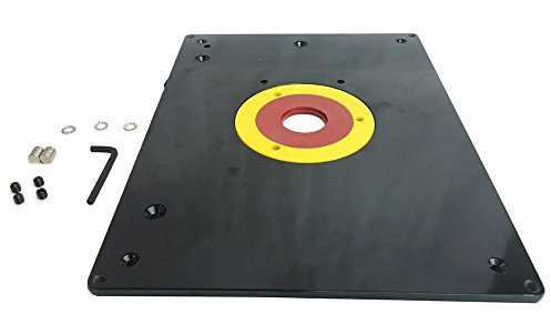230 x 305 x 9 mm Router Table Insert Plate para máquina de grabado de carpintería