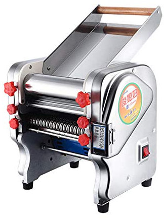 Hanchen elektrische Nudelmaschine automatischer Nudelschneider Edelstahl Pastamaschine Nudel Zubehör 750W | einstellbare Dicke und Breite | Spaghetti Fettuccine Pappardelle