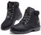 Hitmars Stivali Donna Invernali Stivaletti da Neve Pelliccia Scarpe Snow Boots Caldo Stringati Scarponi Bassi Antiscivolo Nero-1 36 EU