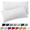 Blumtal Fundas de Almohada 50x70 cm (Juego de 2) - Fundas de cojín de Microfibra para sofá con Cierre de Sobres, Extra Suaves y Lavables, Certificado Oeko-Tex - Blanco