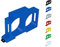 Hutschienenhalter/Adapter Dual für Shelly 1 / 1PM DIN Rail bracket (35mm) (Blau (Prime))