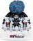 Nebulus Unisex Mütze Inverno, mit Norweger Muster, mit Bommel, weiß-schwarz - OS
