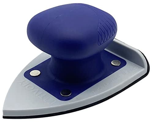 Tivoly XT101520002 Cale à poncer Angle 93x135 Auto-Agrippant, Ergonomique Bleu/Gris