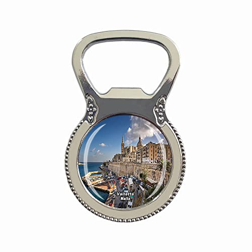 Valletta Malta Fridge Magnet Bottle Opener Tourist Souvenir Gift Collection Refrigerator Magnetic Sticker