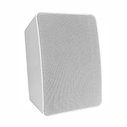 E-Lektron M-255 100V ELA / 8-Ohm Lautsprecher Box Weiß + Wandhalterung für Hintergrundmusik und Ansagen