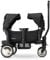 Deryan Sandy Bollerwagen - Bollerwagen Kinder, Faltbar Handwagen All-Terrain, Klappbar, Schiebefunktion Sonnenschutz, Incl Tablett