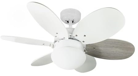 CristalRecord - Ventilador AC Orion Blanco-Ceniza - CR 85-990-06-111