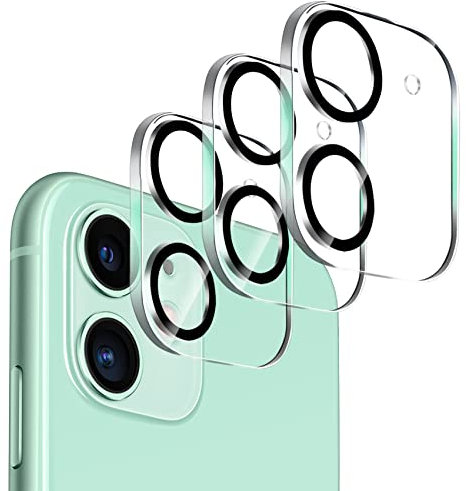 【3 Pack】Dengduoduo Camera Lens Protector for iPhone 11 & iPhone 12 Mini, Ultra HD, Tempered Glass, 9H Hardness, Anti-Scratch, Case Friendly, Easy to Install [No Affect on Night Shots]