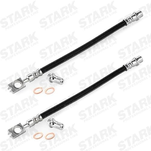 STARK Bremsschlauch SKBH-0820705 HINTEN beidseitig BREMSSCHLÄUCHE Länge: 263mm mit Unterlegscheiben & mit Hohlschraube