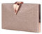 CORIOS Small Clutch Purses for Women Evening Bag with Leaf-Style Flip Lock Bridal Wedding Handbag Sparkly Glitter Shoulder Bag Elegant Crossbody Bag for Wedding Cocktail Party Prom Rose Gold