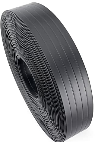 Quest Hart-PVC Sichtschutzstreifen Sichtschutz Rolle Doppelstabmatten Zaun Gartenzaun Streifen – Höhe: 4,75 cm Rolle: 50 m – Anthrazit RAL7016