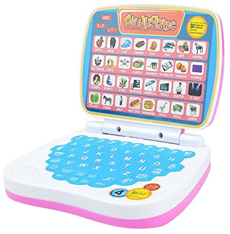 Perfeclan Multifunktions-Kinder Lernen Laptop-Spielzeug, Englisch-Früherziehungs-Spielzeug, Computer-Kind-interaktives Lernpad-Tablet für
