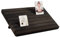nbeads 7 Slots Holz Ohrring Display Ständer, tragbares Holz Ohrring Kartenhalter mit 2 abnehmbaren Stiften Schwarz Schmuck Ohrring Ring Display Ohrring Halter Organizer Tray, 29x19 cm